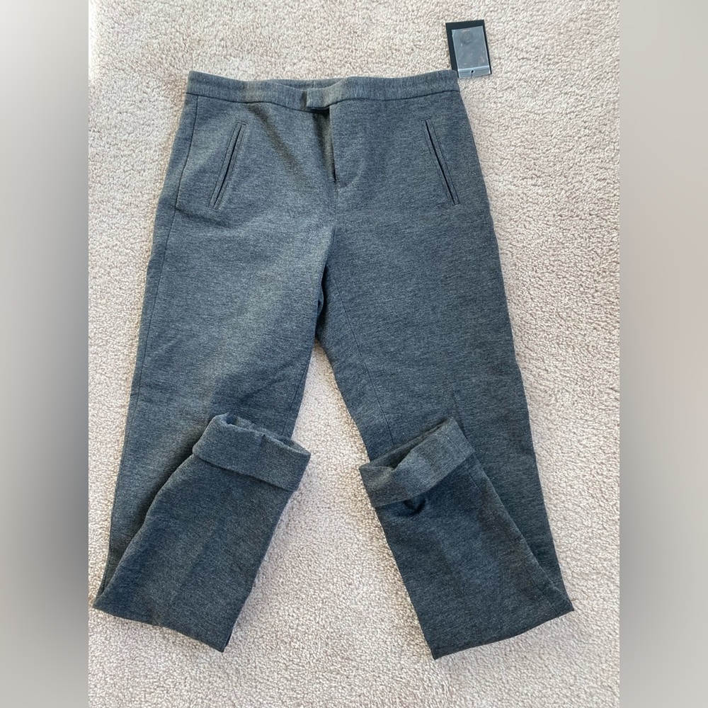 Grey ankle pants.
